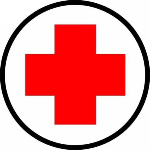 For Red Cross Vinyl Material Car Stickers Hospital Sign Trunk Decal Car Styling Personality Refrigerator Decoration Waterproof