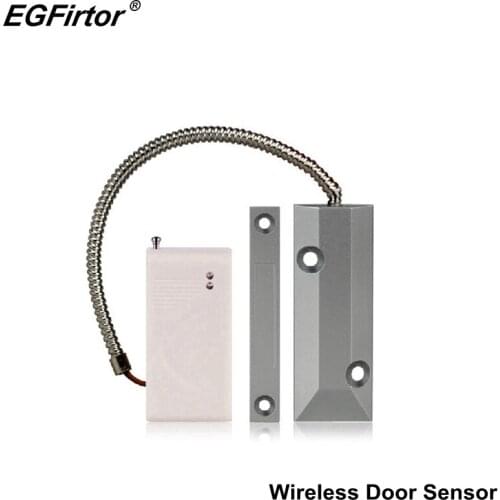 2 Pairs Security Alarm 433MHz Wireless Metal Door Sensor Home Alarm Accessories For Burglar Alarm Panel