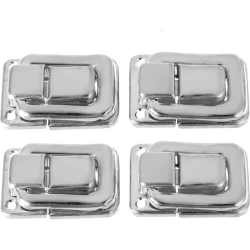 4pcs/set Fastener Toggle Latch Lock Latch Catch for Suitcase Case Boxes Chests Trunk Door Hardware Replacement