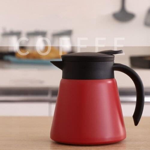 600ml Insulated Water Bottle Pressing Type Stainless Steel Thermal Insulation Kettle Coffee Pot Vacuum Flask Kettles Jug Home