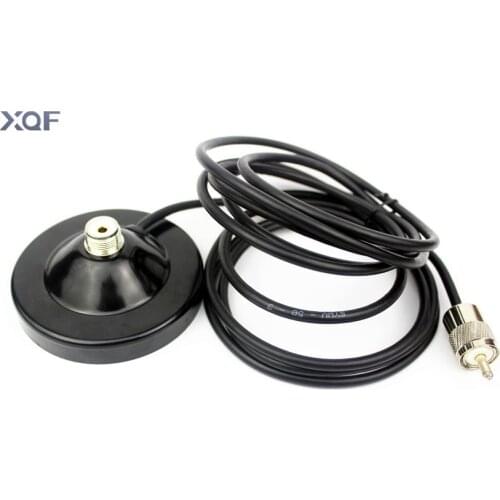 9CM magnet & 3M feeder cable Two Way Radio Magnetic Antenna Base SMA-Female A Car sucker