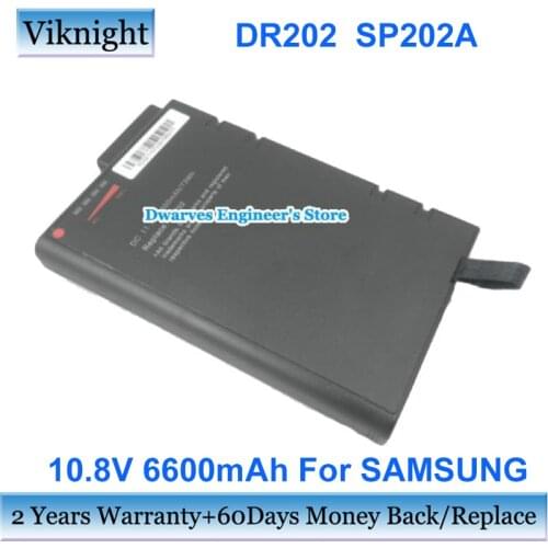9 Cells DR202 Battery For SAMSUNG Laptop Battery SP202A ME202BB 10.8V 6600mAh Black