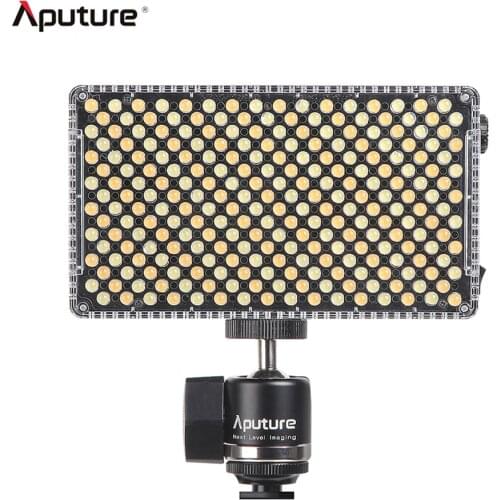 Aputure AL-F7 Portable LED Video Light Lamp Panel 3200K-9500K Color Temperature CRI95+ 256pcs LED On-Camera LED light