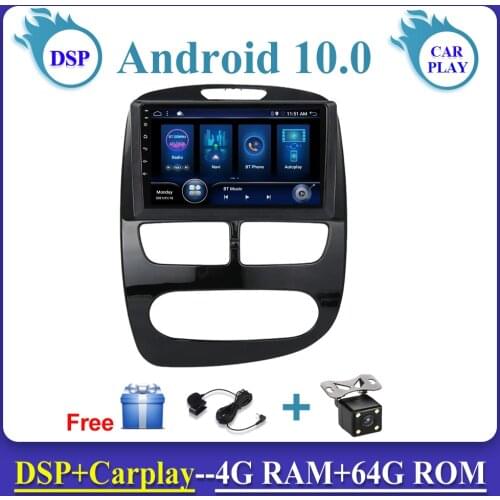 Android 10.0 Car Stereo for Renault Clio 2012-2019 GPS Navigation 2 Din Head Unit Radio 10'' Multimedia Player Video 4G+64G DSP