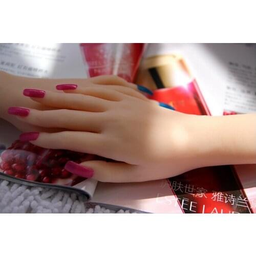 Free shipping!!! New real doll solid silicone Pussy hand fake hand model rubber women hand mannequin model hand 1 pair