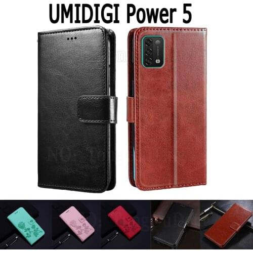 Case For Umidigi Power 5 Power5 Cover Etui Flip Wallet Stand Leather Book Funda On Umi Power 5 Case Magnetic Card Hoesje Bag