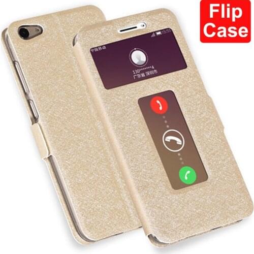 Open window cases For vivo X7 X7Plus Phone case vivoX7 5.2" flip bumper x 7 PU leather shell For vivo X7 Plus 5.7" back cover