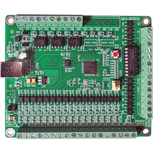 CNC 3 axis Mach3 USB interface board(NPN) worked USB CNC Motion Board NPN (AKZ250V3)
