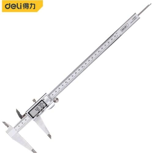 Deli Pop Industrial Metal Case Stainless Steel Digital Caliper 0-300mm LCD Digital Electronic Slide Caliper Micrometer Gauge