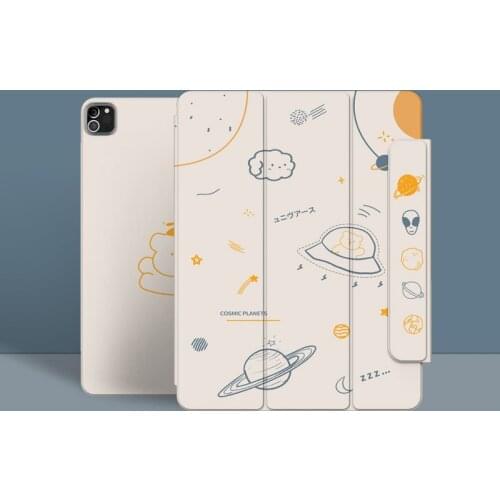 For Ipad Pro 11 Air 4 Case 2020 Smart Magnetic Double-sided Clip Protective Cover with Pen Slot Flat Case