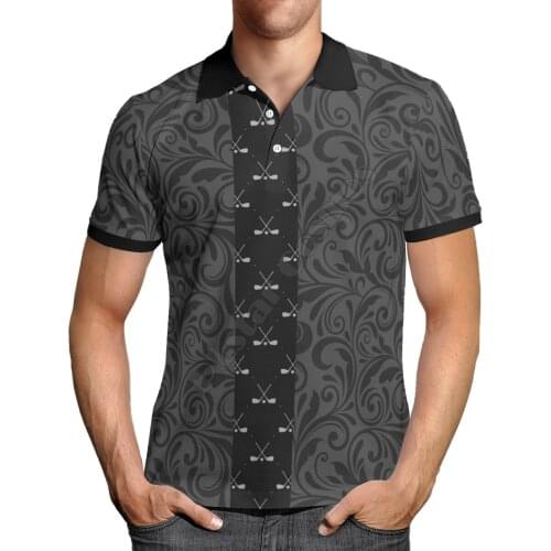 Fashion Hawaii Polo Shirts Golf Camouflage 3D All Over Printed Men for Women Summer Short Sleeve T-shirts Style-8