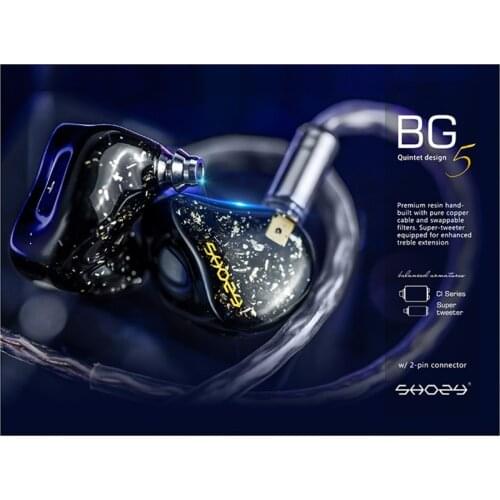 Shozy & Neos new wired headset version of shozy black gold earplug 3.5mm cable 10 Balanced Armature unit earphones for phone