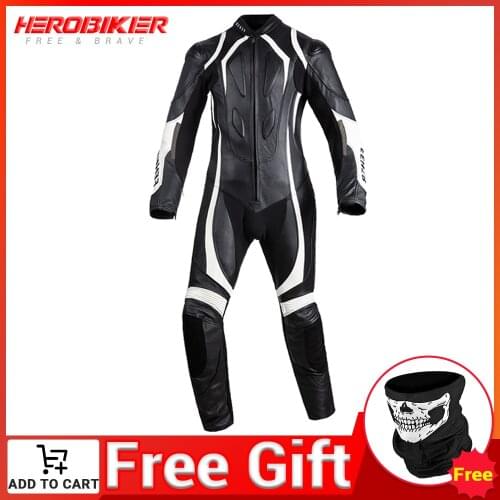 Herobiker Motorcycle Motocross Clothing Locomotive Men Racing Suit Professional Leather Training Elasticity Competition Suit