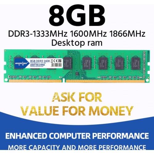 Heoriady DDR3 8GB 1600 Mhz RAM desktop memory 2GB 4GB 1333MHz 1066MHz options