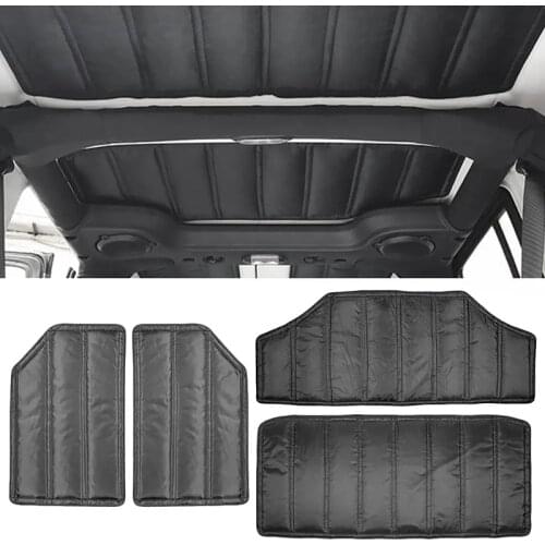Car Roof Hardtop Sound Deadener Thick Durable Headliner Hinges Heat Insulation for Jeep Wrangler JK 12-17 4 Door