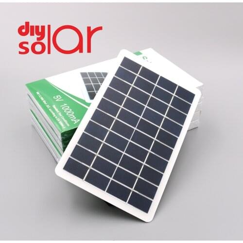 5W 7.5W 5V Portable Solar Panel Solar System Phone Power Bank iphone 11 12 Xiaomi Samsung Huawei Cell Chargers X XS Smartphones