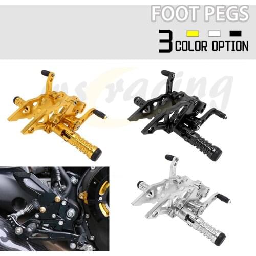 Motorcycle Adjustment Footrests Rear Footpeg Foot Rests For Yamaha YZF R15 V3 2017 2018 2019