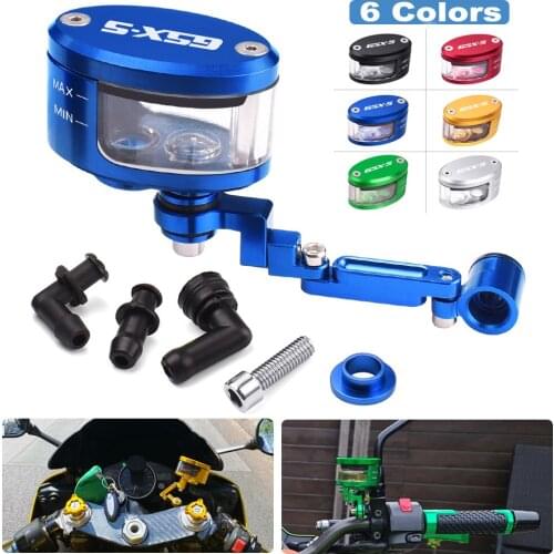 CNC Motorcycle Brake Fluid oil Reservoir Cup tank +support bracket FOR SUZUKI GSX-S 1000 GSXS 1000F GSX S 1000 F 2015-2020 2021