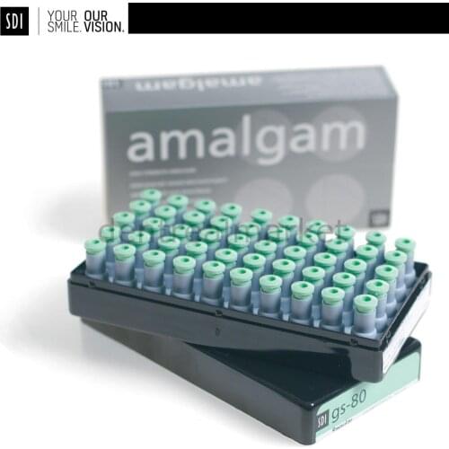 SDI Dental - GS-80 Capsules Amalgam Alloy – two spill 600mg alloy - Economical, non-gamma 2, admix alloy