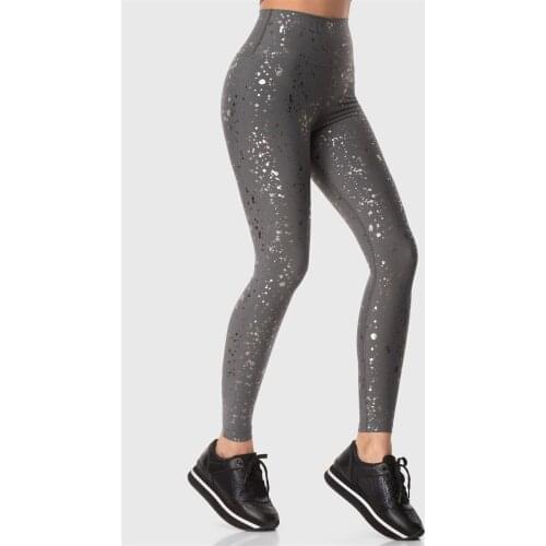Superstacy High Waist Patterned Smoked Sport Leggings