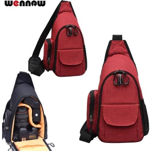 Wennew Camera Shoulder Bag Photo Case Digital Backpack Messenger Chest for Nikon Z7 B700 B500 D7100 D700 D3500 D3000 D700 D610