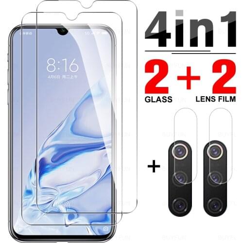 4-in-1 Cover Tempered Glass For Xiaomi Redmi 9 9 SE Screen Protector For Xiaomi Redmi 9 Pro 10t 10t Pro Phone Camera Lens Film