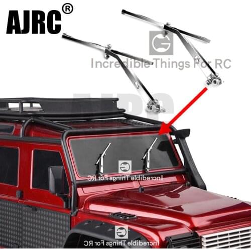 1 pair Silver metal Windshield Wiper For 1/10 RC Tracked Vehicle Traxxas TRX4 TRX-4 Defender Wiper