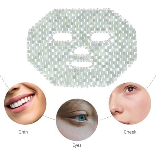 1pc Natural 100% Jade Mask Stones Anti-Aging Mask Facial Sleeping Face Mask