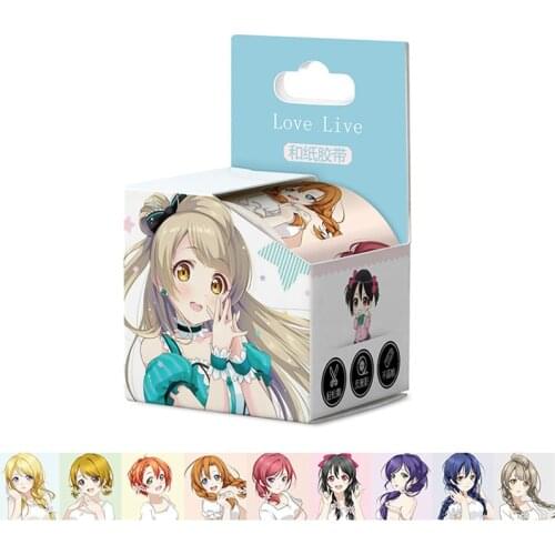 10 boes/lot Anime Love Live tape TOY LoveLive! School idol project Washi Tape Paper Hand account sticker toy gift