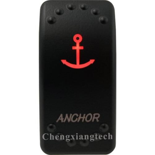 12V 20A / 24V 10A Dual Red Led 5P On Off SPST Rocker Push Switch Anchor Waterproof for Car Boat Truck Circuit Breaker