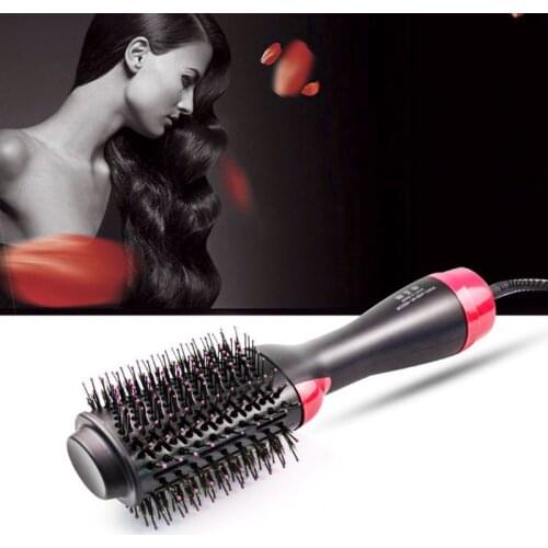 2 in 1 Multifunctional Hair Dryer Volumizer air Brush Curler Roller Rotate Styler Comb Styling Straightening Curling Iron