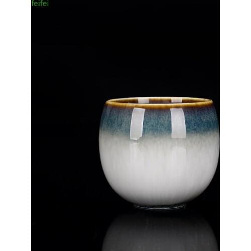 Kiln Baked Teacup Temmoku Glaze Brushed Siyao Change Master Cup Teacup Tea Ceramic Kung Fu Tea Cup
