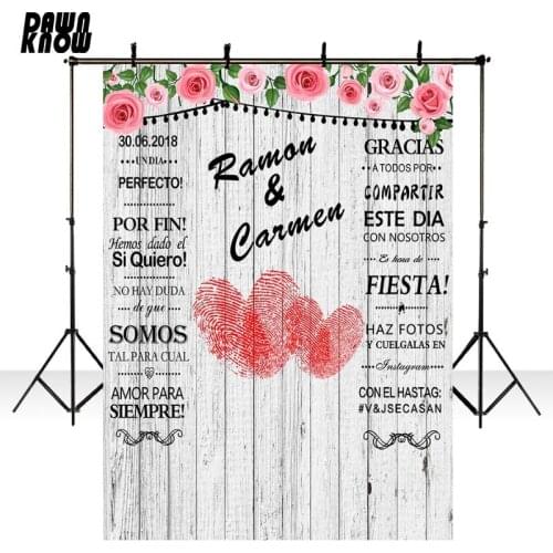 DAWNKNOW Red Heart Photography Background Photocall Wedding Party Photo Shoot Floor Backdrops For Photo Studio Customize lv338