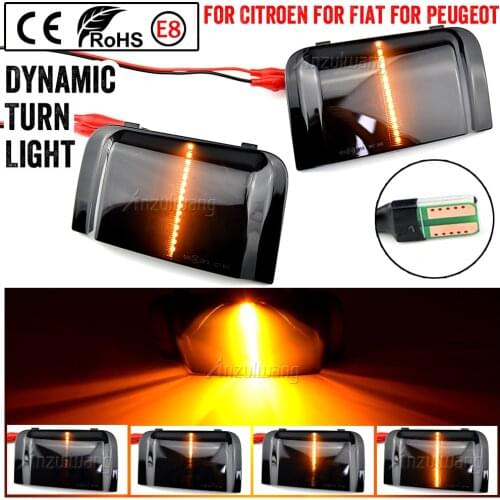 Dynamic Blinker Flasher Indicator LED Turn Signal Light Side Wing Rearview Mirror For Peugeot Boxer Fiat Ducato Citroen Jumper