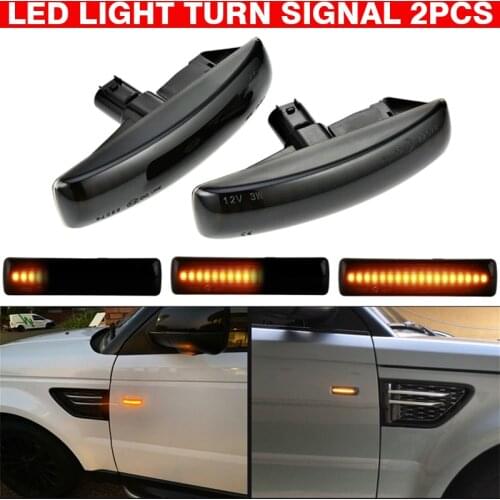 For Range Rover Discovery Freeland 2pcs Dynamic LED Side Indicator Light SMD LED Car Turn Signal Lamp Mayitr