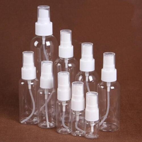 80%HOTEmpty Spray Bottle Refillable Portable Transparent Plastic Perfume Atomizer for Travel