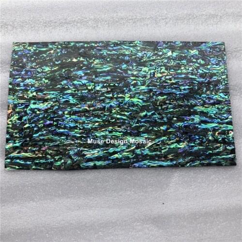 Flexible AAA New Zealand abalone paua shell mother of pearl laminate sheet shell veneer self-adhesive sticker backing 1pcs