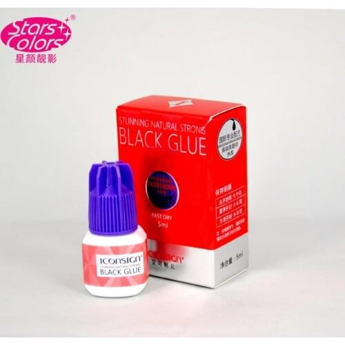 ICONSIGN long lasting 45 days False Eyelash Glue 5ml Professional Individual Eyelashes Extension Glue Low Odor Low Irritant