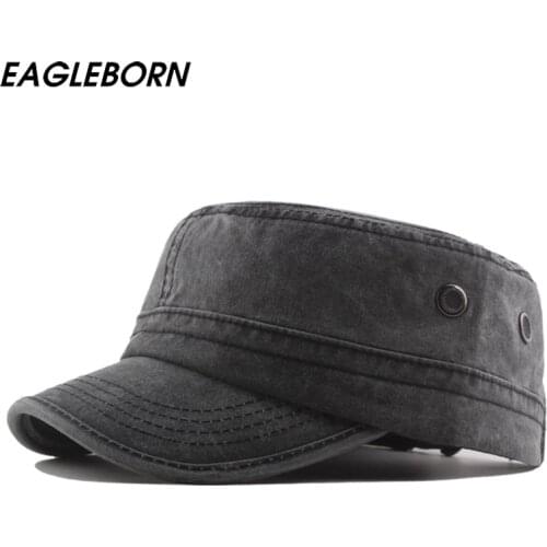 New Men Women Fashion Marines Military Hat Gorras Black ArmyGreen Army Cap 100% Cotton Pilot Hat Russian US Military Leisure Cap