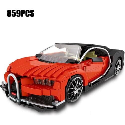 Technical super sports car moc building block Bugattis Veyron assemble model vehicle steam bricks toys collection for gifts