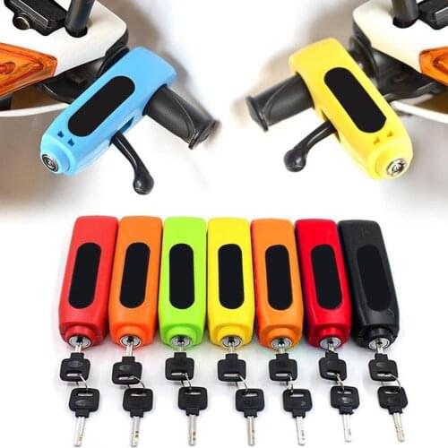 Motorcycle Scooter Motorbike Handlebar Throttle Grip Lock Anti Theft Security Lock Safety Brake Throttle Grip Protection