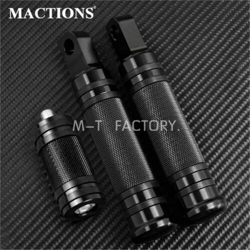 Motorcycle CNC Footpegs Pedal Footrest With Shift Nails Pegs For Harley Sportster XL 883 1200 Touring Softail Dyna Road King