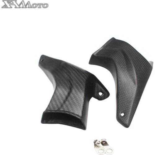 Brake Air Intake Pipe Fairing Cover Brake Duct Cooler Radiator For MV AGUSTA BRUTALE 800 2012-2020 carbon fiber