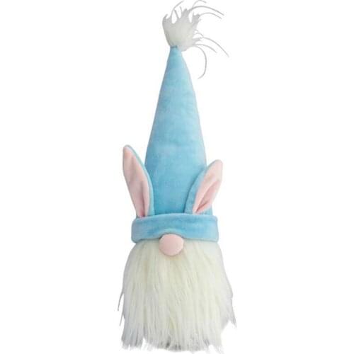 Easter Bunny Gnome Plush Faceless Doll Nordic Tomte Elf Table Ornaments Spring Holiday Home Decoration