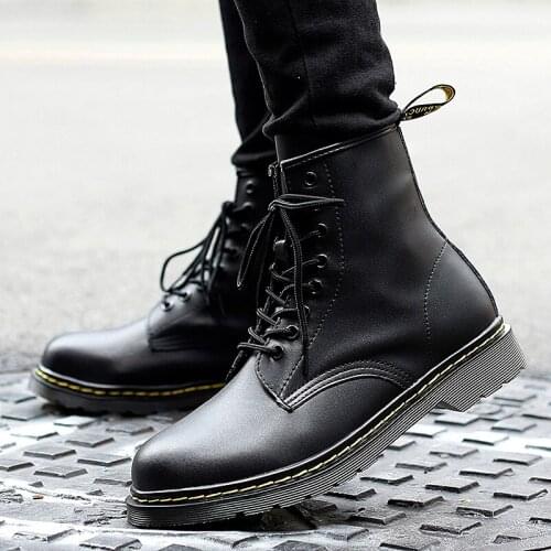 Zapatos Casuales Para Hombre Home Boots Breathable Casual Shoes For Men Mens Slip On Leather Boot Man Botas Leisure Fashion 2020