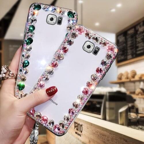 Transparent Diamond-encrusted Case Is Suitable For Samsung Galaxy S7Edge All-inclusive Minimalist Design