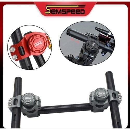 SEMSPEED Motorcycle Handle Bars 22mm 28mm Handlebar Grips For SUZUKI GSXR-750 1000 1300 GSR750 Hayabusa V-Strom 650 BANFIT 650S