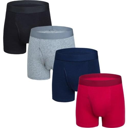 5PCS/Pack Men Boxers European Size Underwear Cotton Man Shorts Boxer Breathable Shorts Underpants Hombres Boxeador 2021