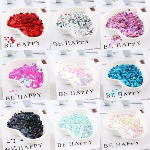 10g/pack 1,2,3,4mm dot ultra-thin bright nails sequins PET glitter powder nail patch clothing accessories