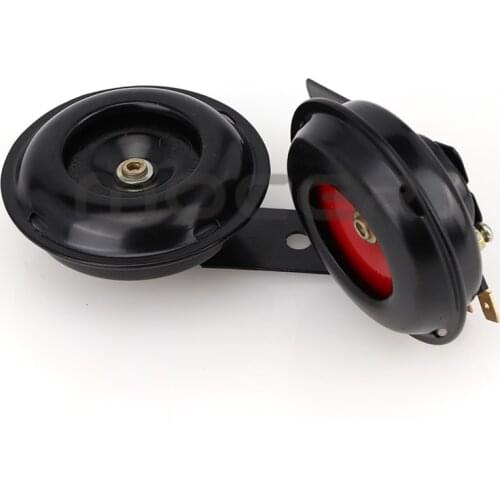 Universal Motorcycle Electric Horn kit 24V 48V 60V Waterproof Round Loud Horn Speakers for Scooter Moped Dirt Bike ATV